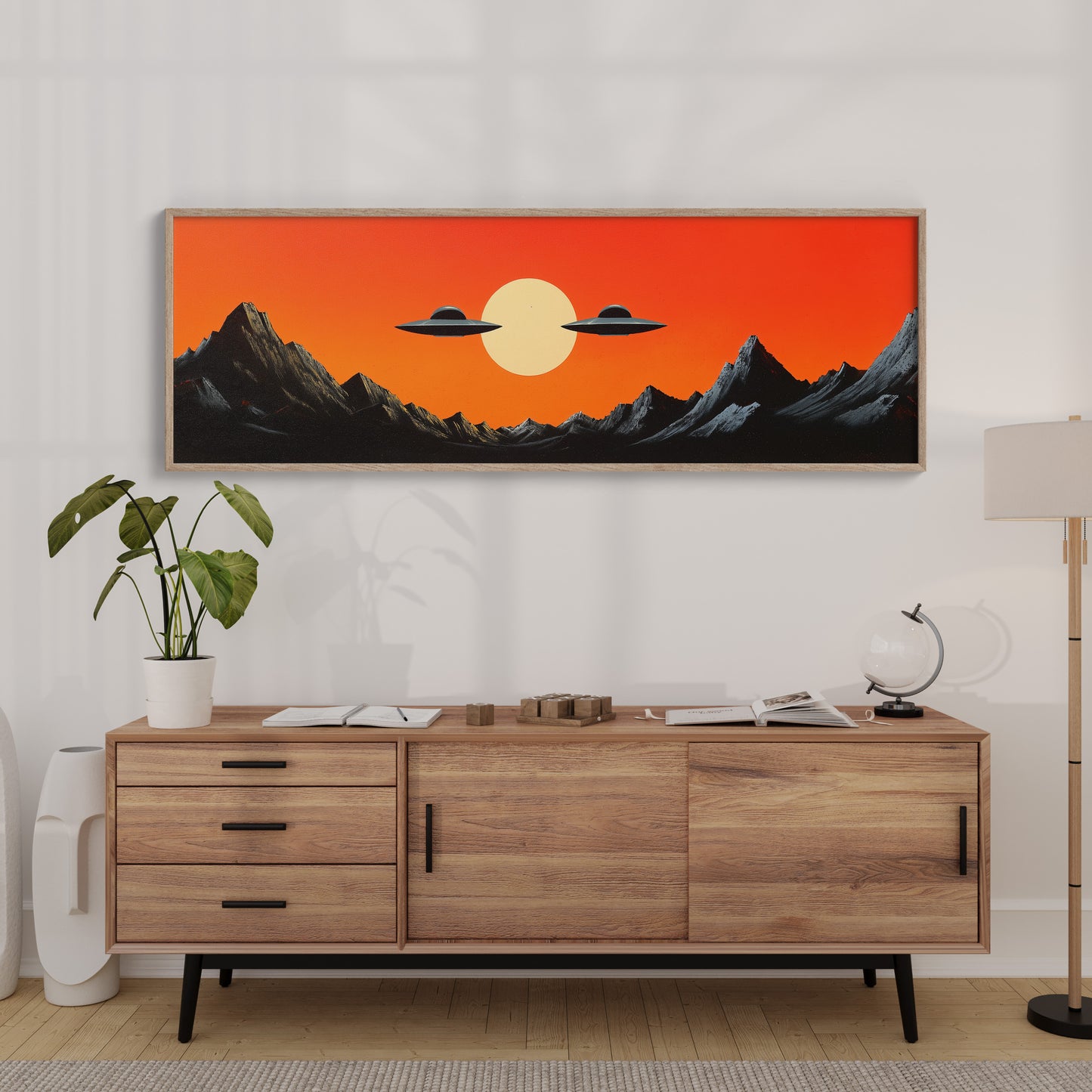 Visitors in the Red Sky