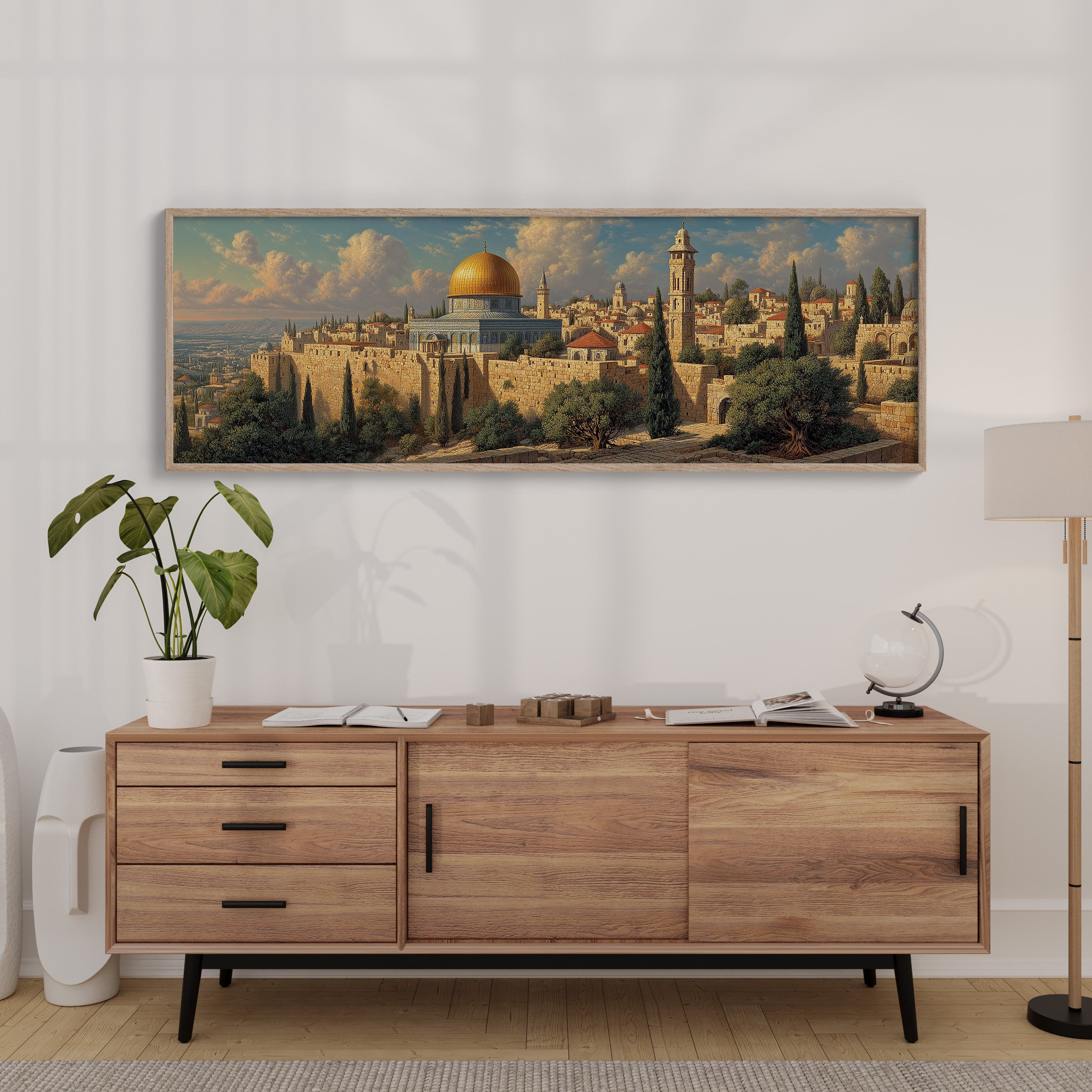 Golden Dome Above the Ancient Walls