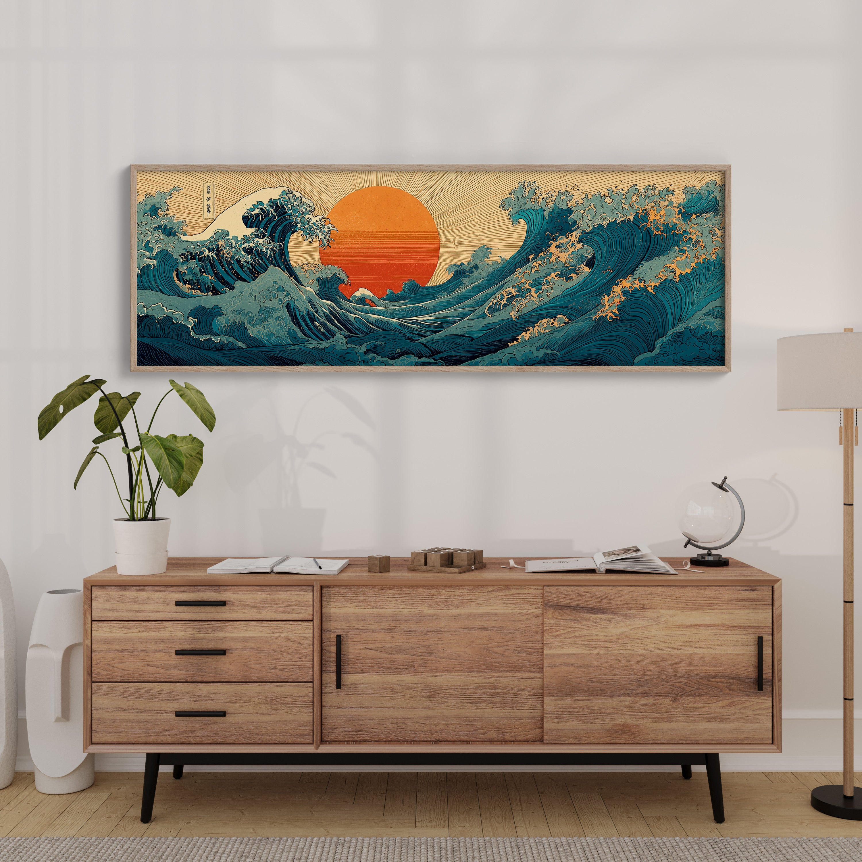 Waves Rise To Meet the Sun