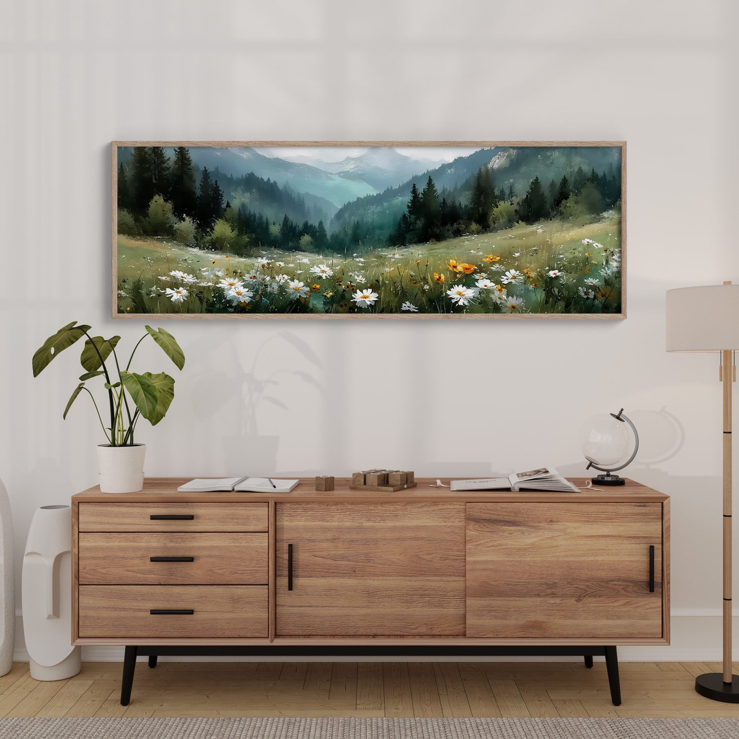 Meadow Beneath the Misty Pines
