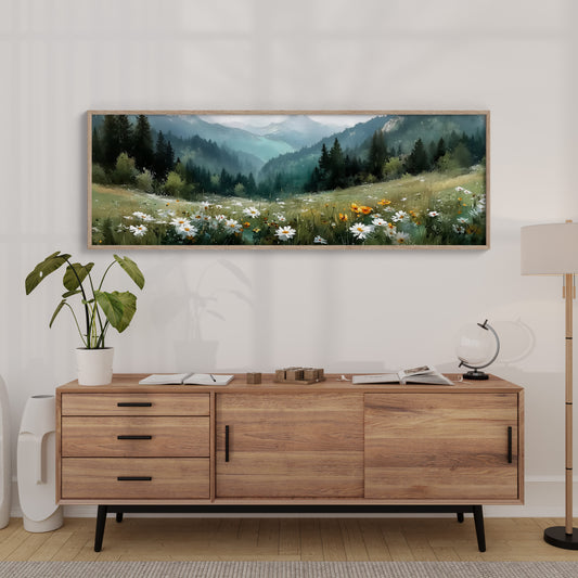 Meadow Beneath the Misty Pines