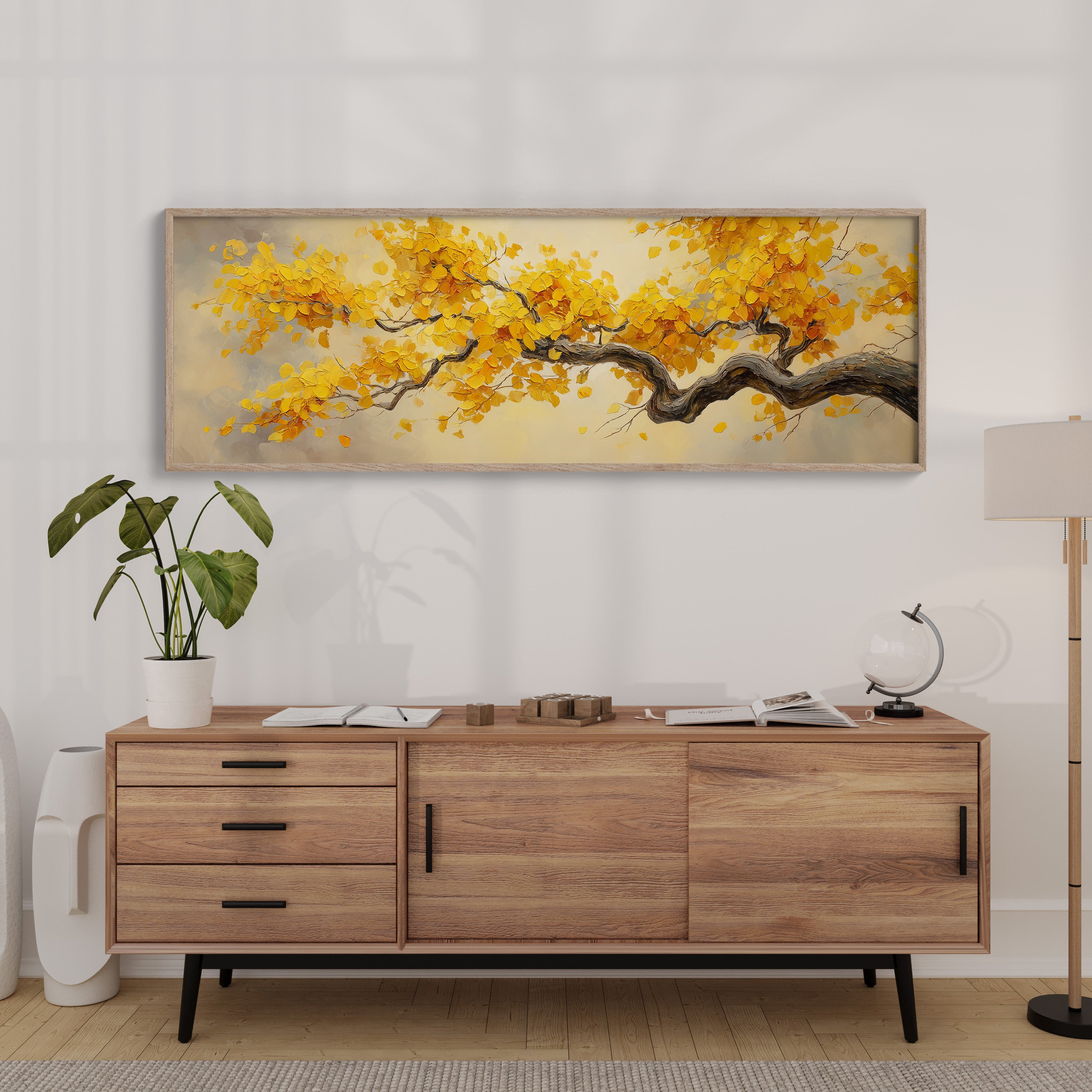 Golden Branch in Autumn Light