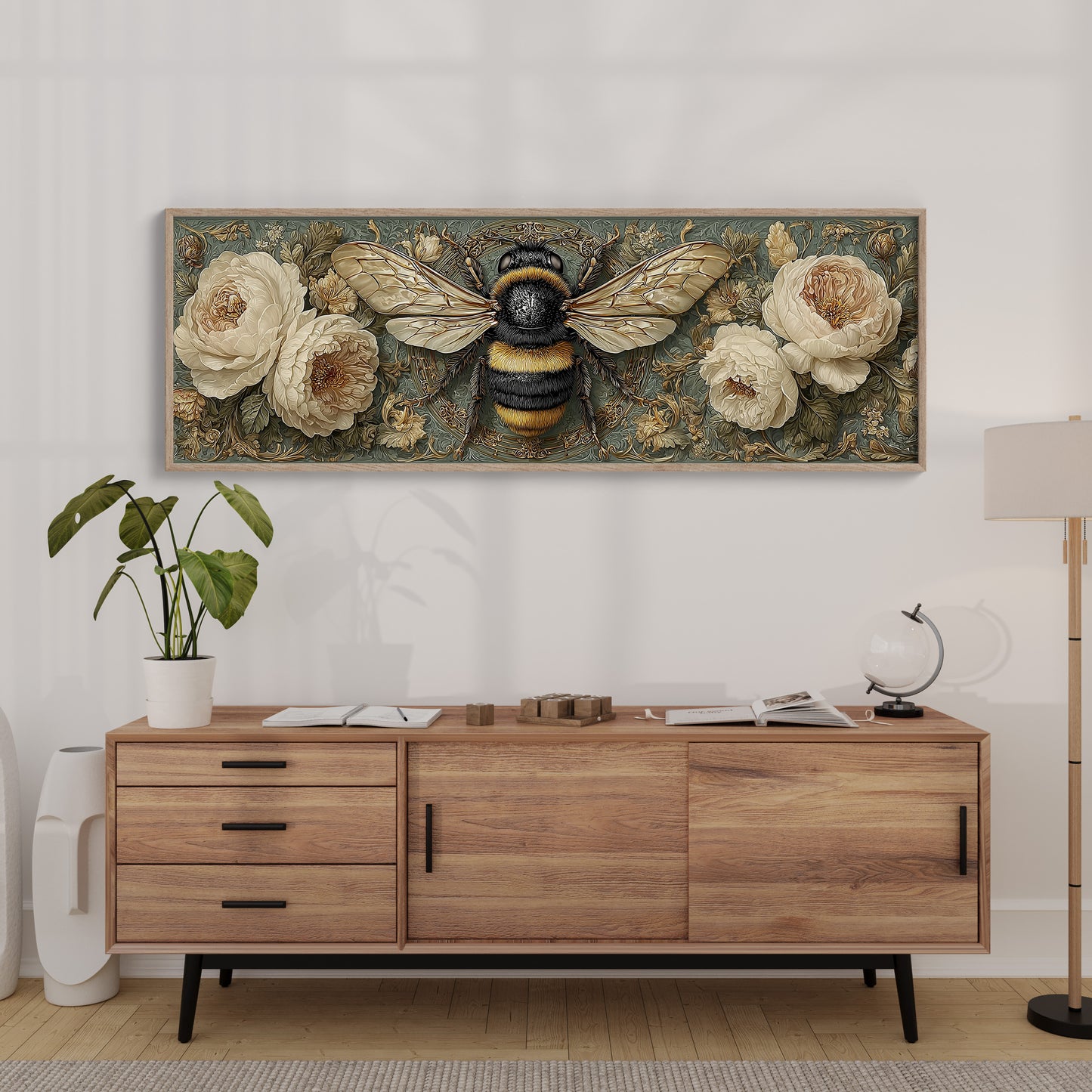 Bee Among the Ivory Blossoms