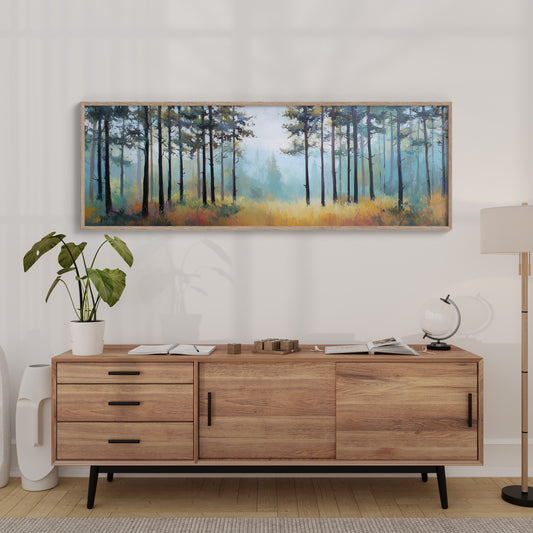 Morning Haze Through the Pines