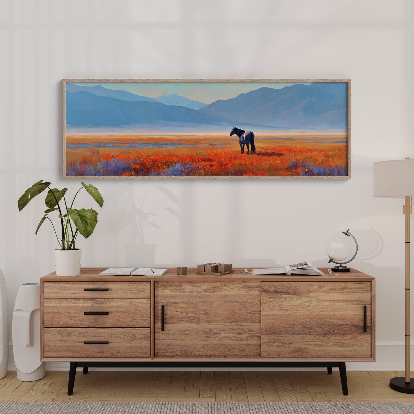 Horse Standing in the Painted Valley
