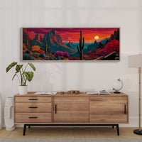 Desert Sunfall in Painted Canyons