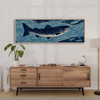 River Drift Beneath Blue Currents