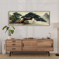 Ancient Pine Over Misty Peaks