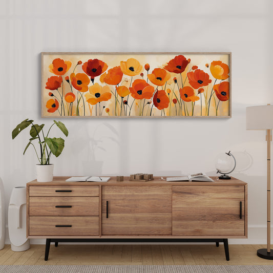 Poppies Dancing in Golden Light