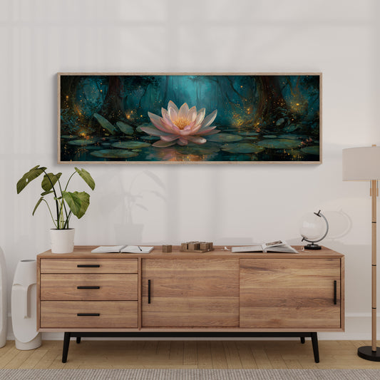 Enchanted Lotus Bloom by Firefly Light