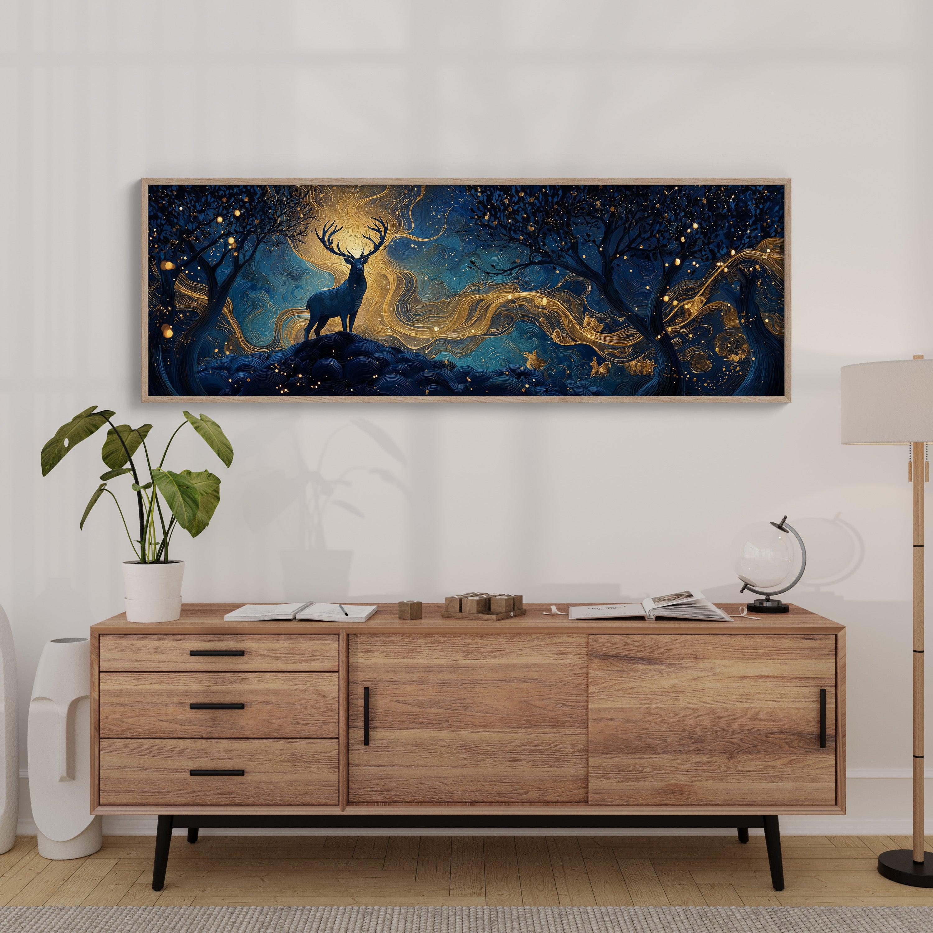 Stag Beneath the Golden Night