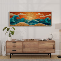 Sunrise Waves in Mosaic Light