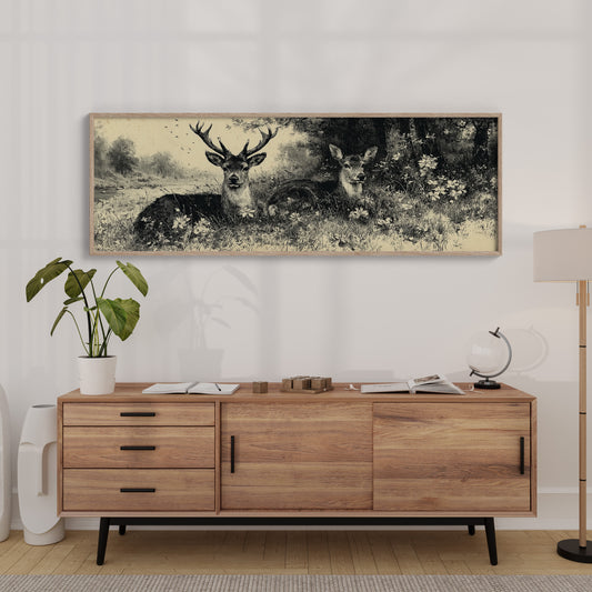 Resting Deer by the Riverbank