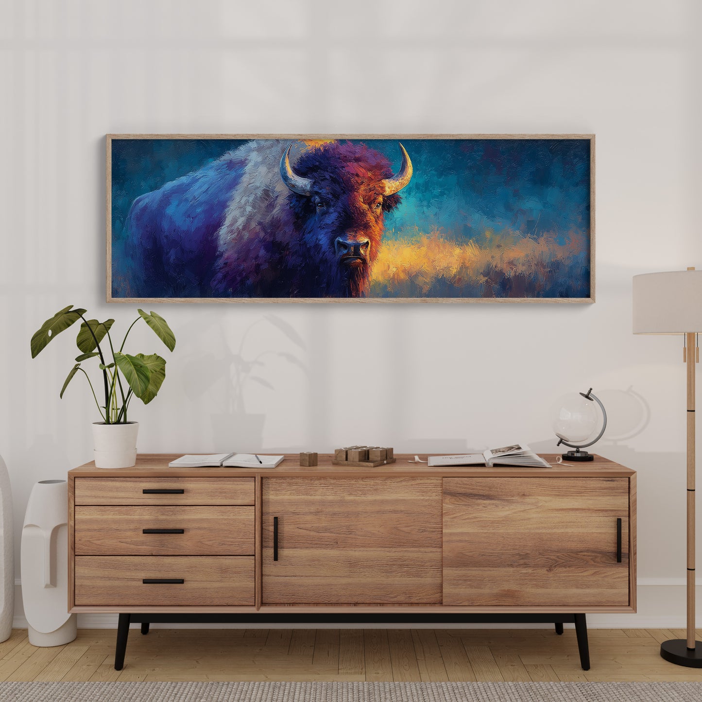 Bison in Painted Twilight
