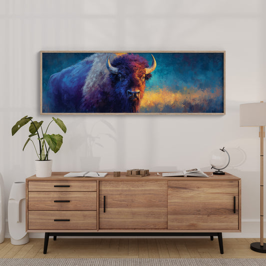 Bison in Painted Twilight