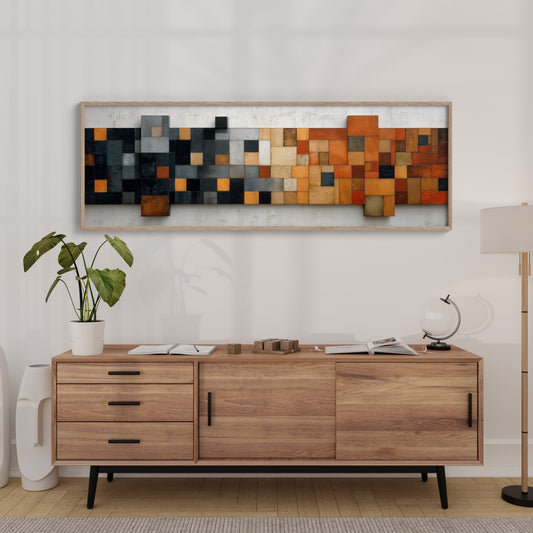 Rust and Charcoal Mosaic