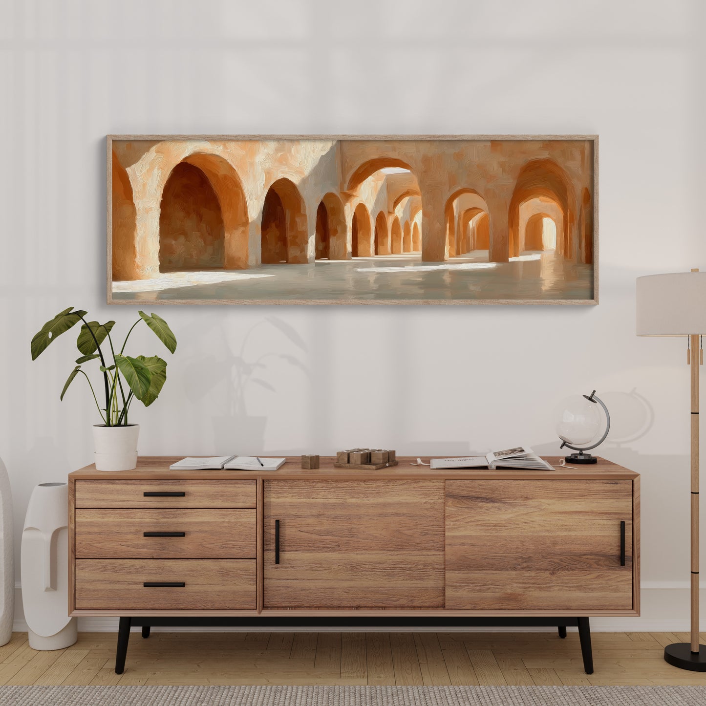 Sunlit Arches in Stillness