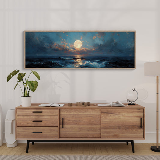 Moonlight Over Restless Waves