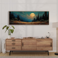 Moonrise Over the Wild Meadow