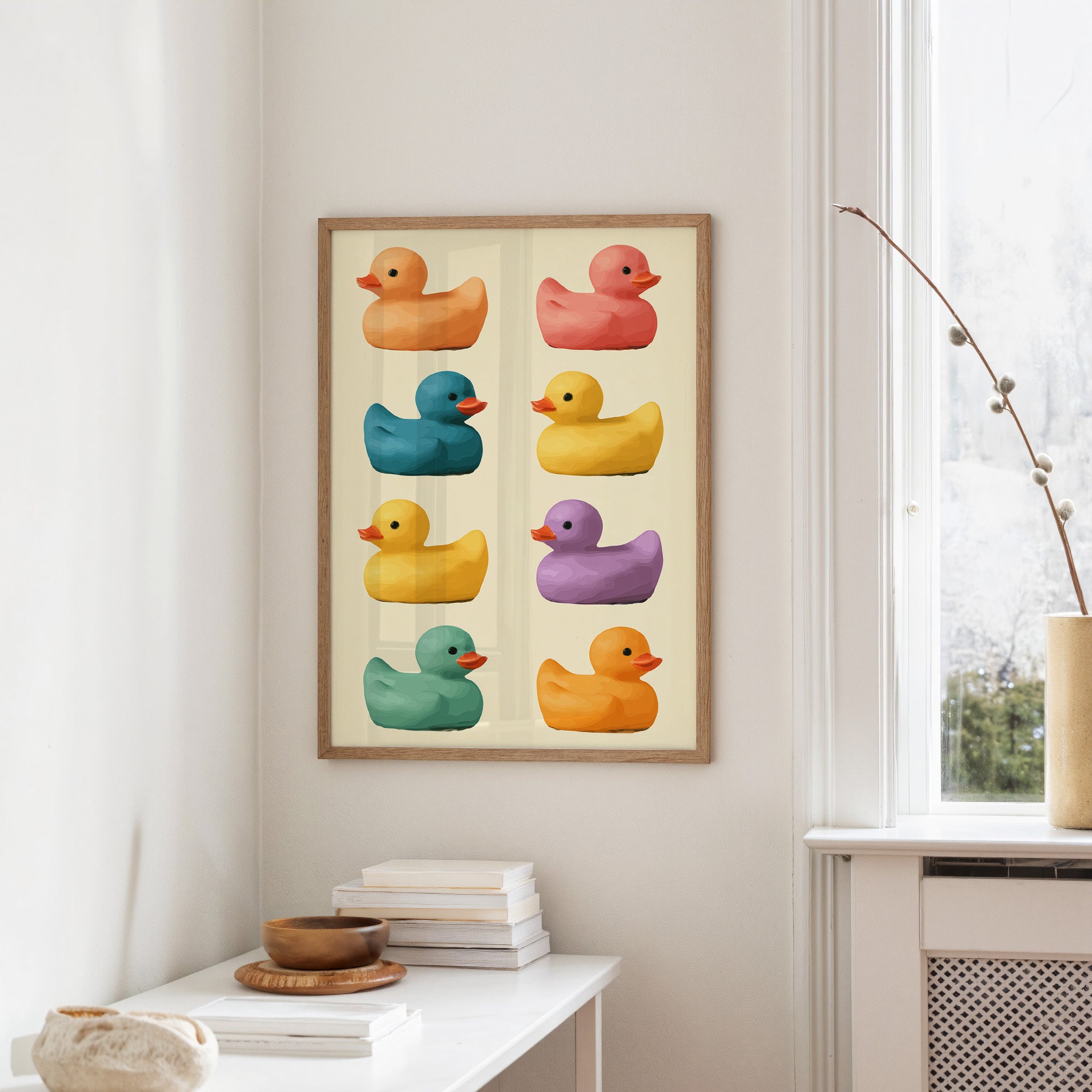 A Parade Of Painted Ducks