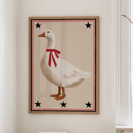 The Goose With A Red Ribbon
