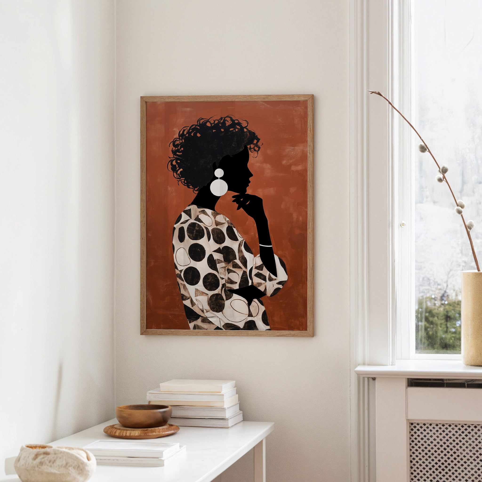 Silhouette in Burnt Sienna