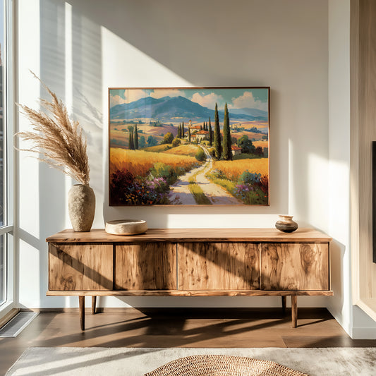Golden Road to the Hillside Villa
