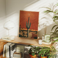 Saguaro Under Radiant Sun
