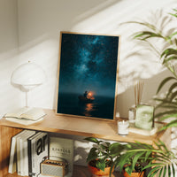 Lantern Boat Beneath The Stars