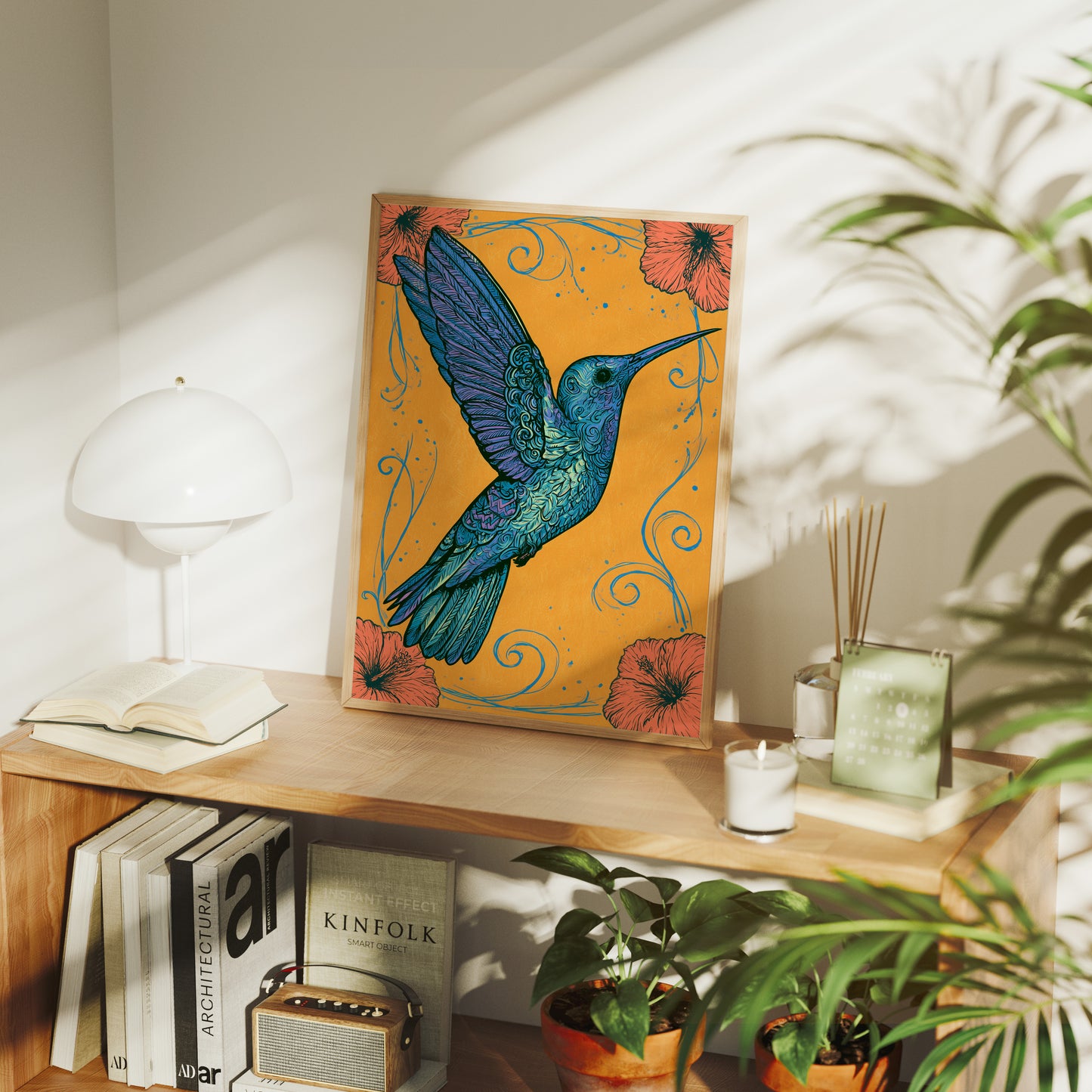 Hummingbird In Ornamental Bloom