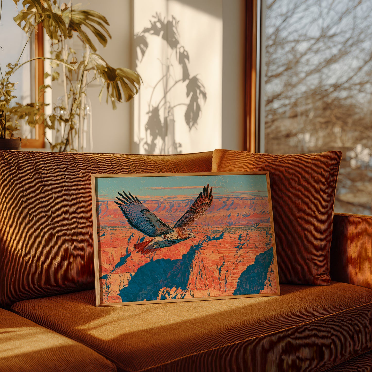 Red-Tail Over the Canyon
