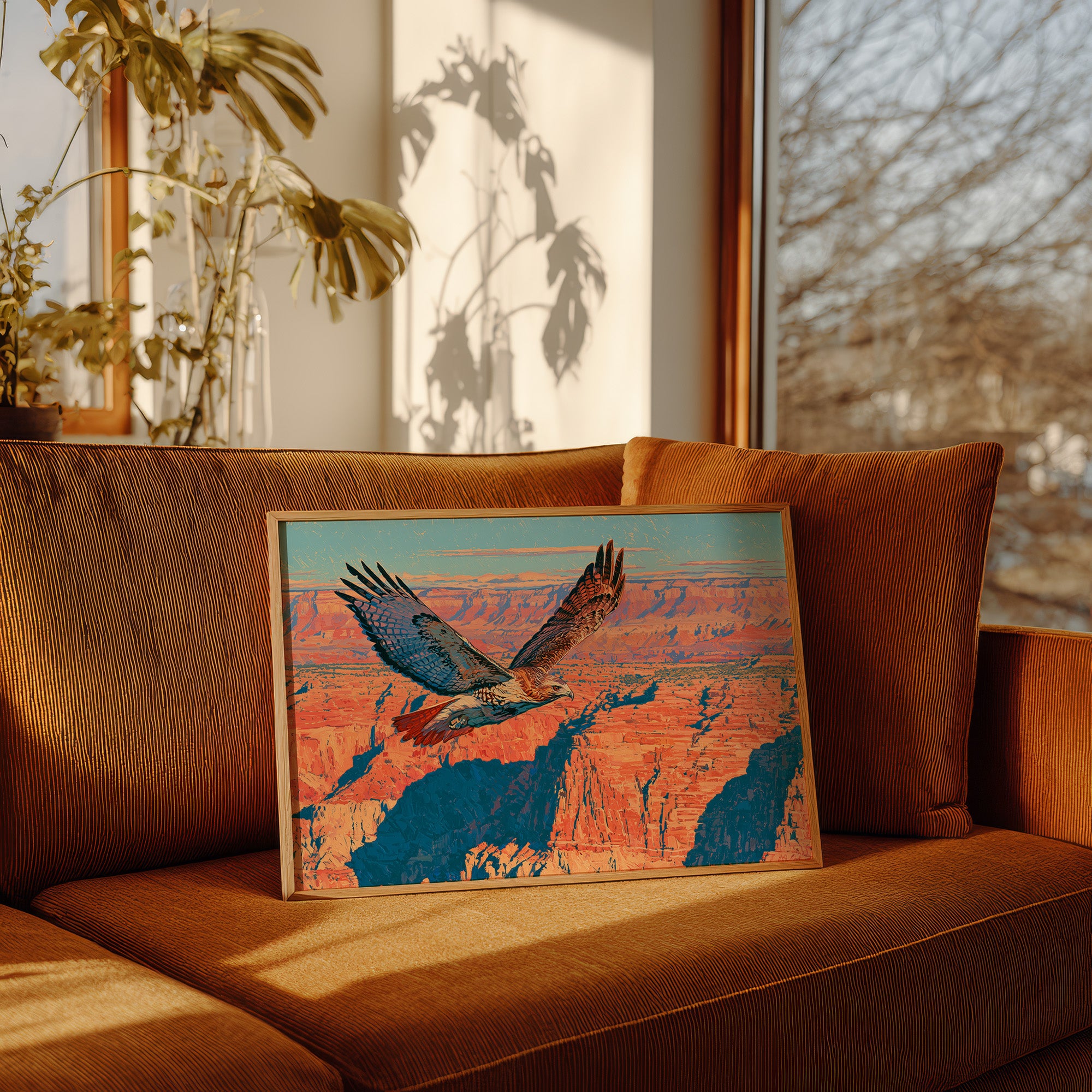 Red-Tail Over the Canyon