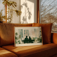 Park Bench, City Backdrop