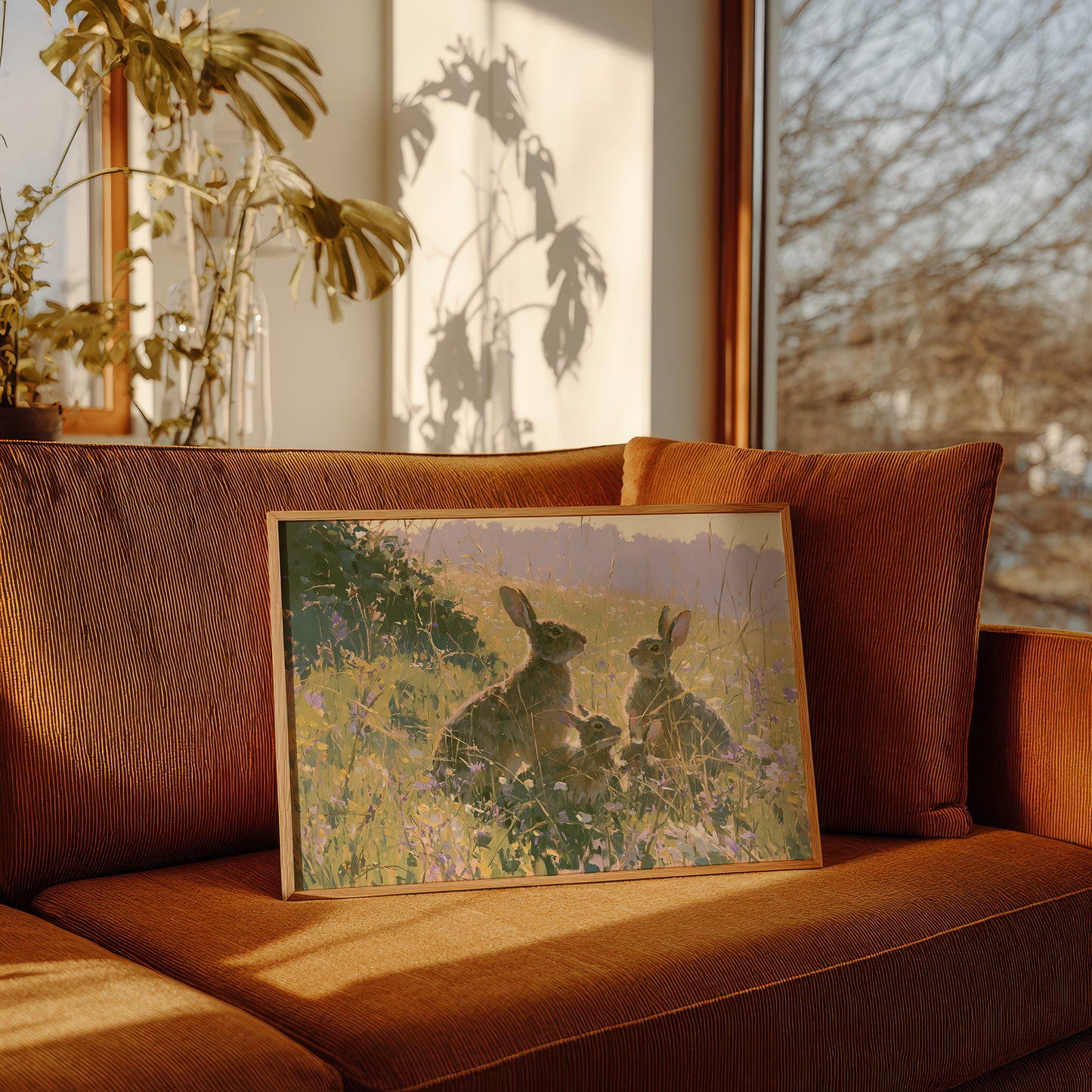 Rabbits, Golden Meadow Light