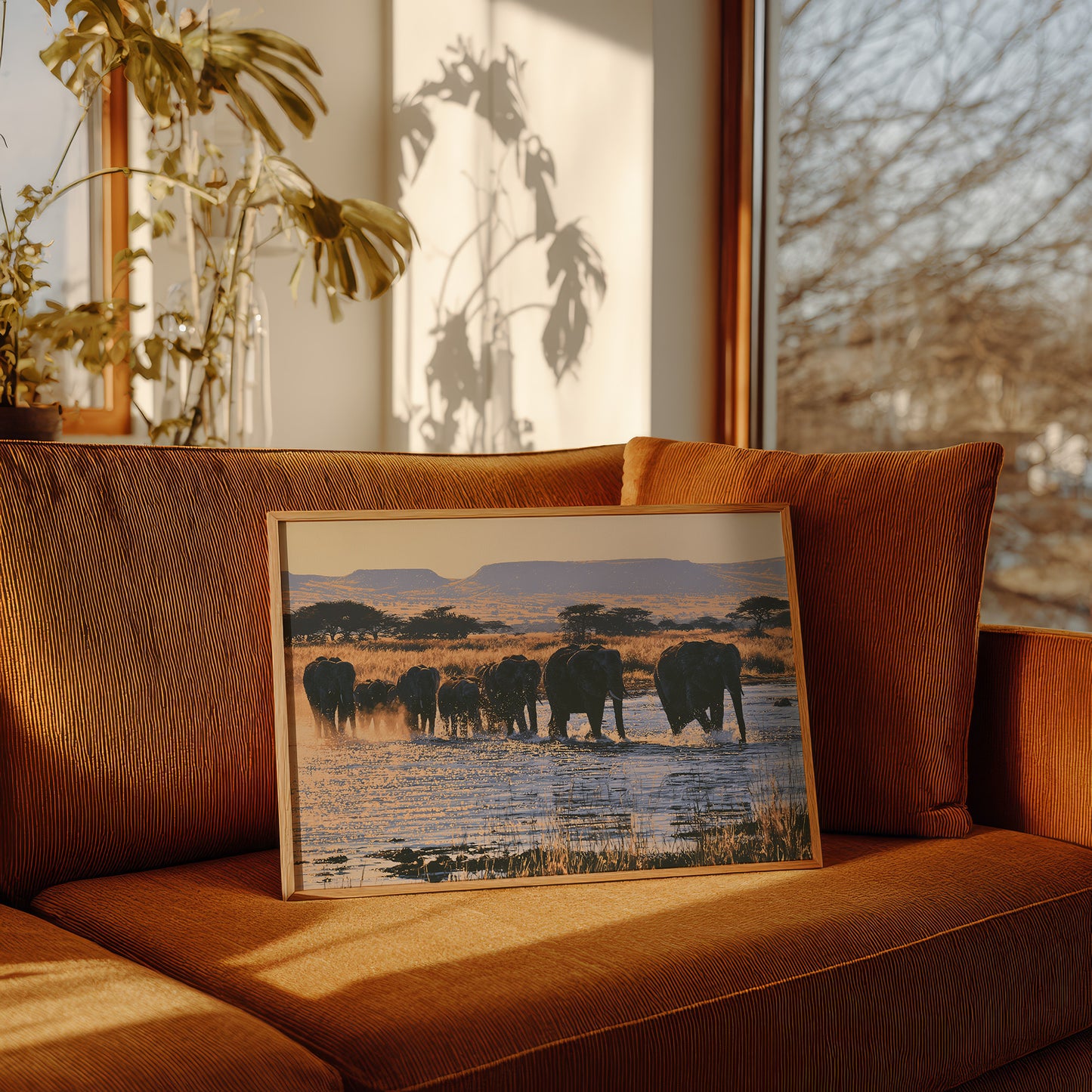 Herd, Crossing at Dusk