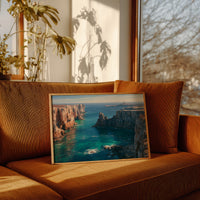 Sea Cliffs, Distant Lighthouse