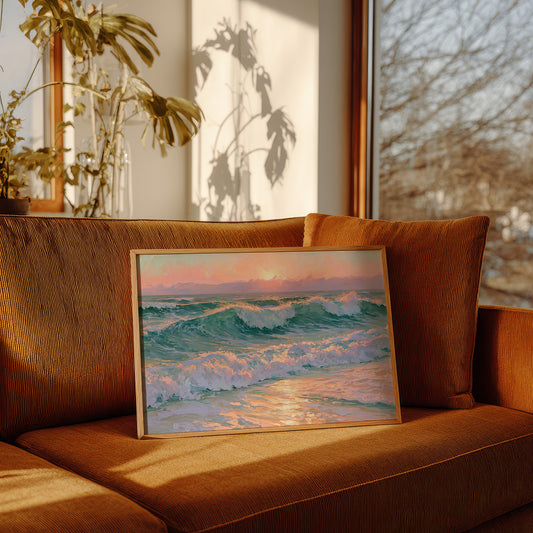 Waves, Pastel Sunrise
