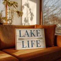 Lake Life, Weathered Sign