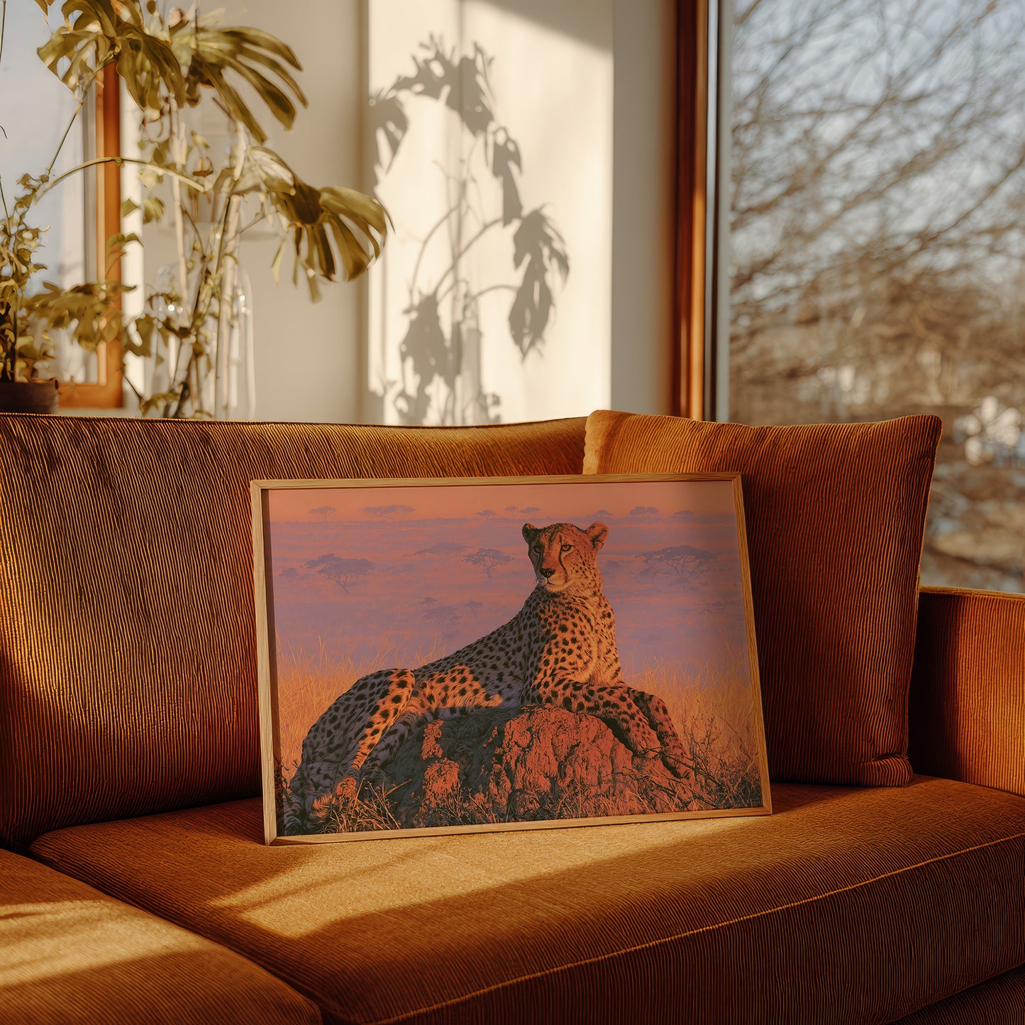 Cheetah, Termite Mound Perch