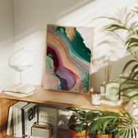 Emerald Wine Marbled Flow