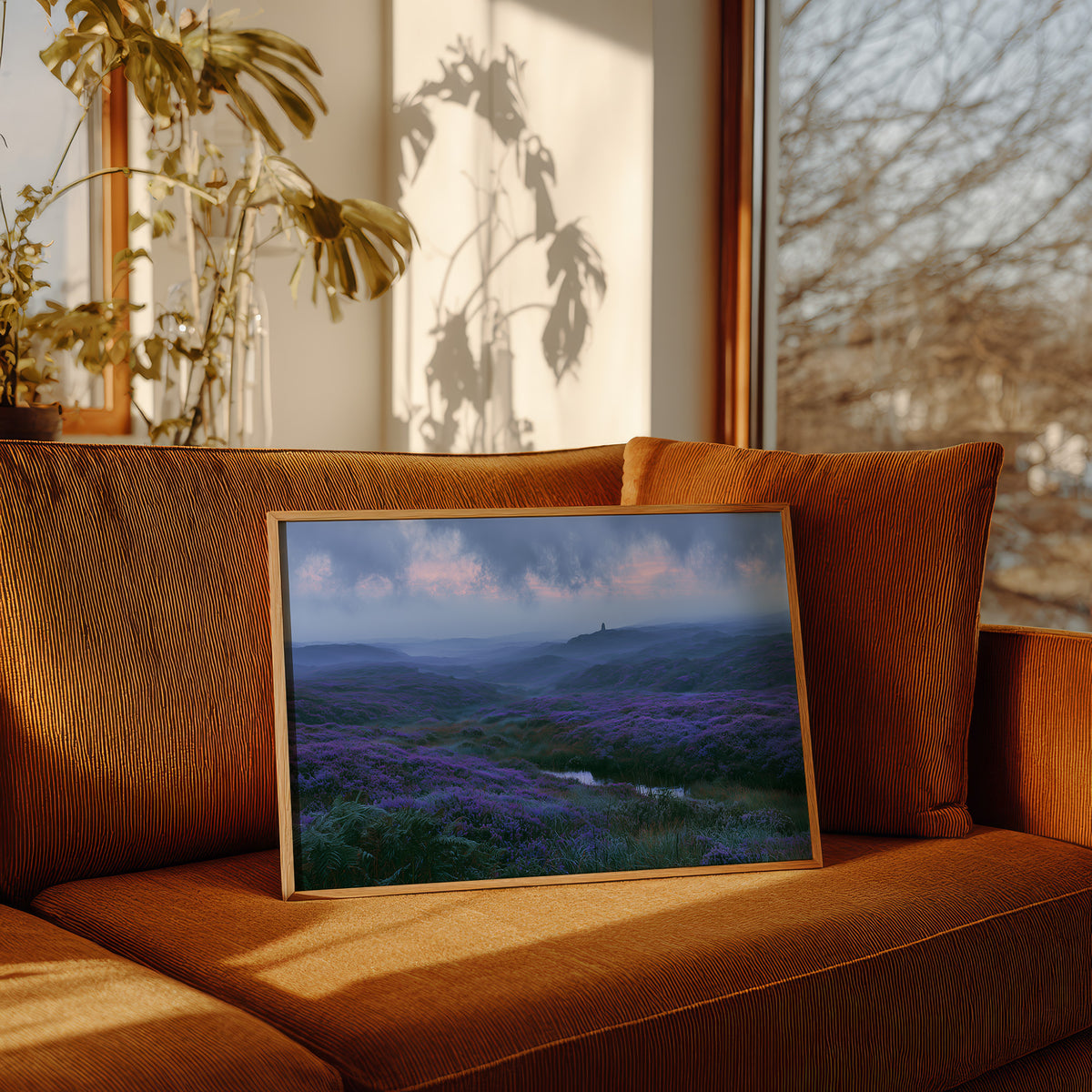 Twilight Falls Over the Heather