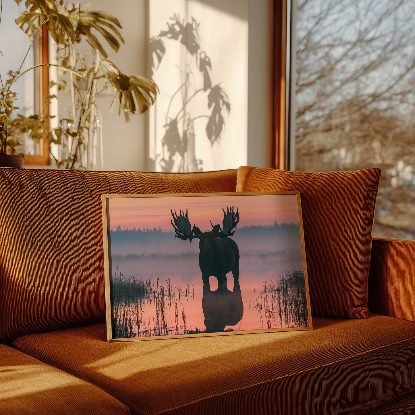 Bull Moose at First Light