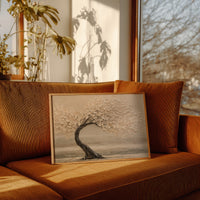 Windswept Tree in Cream