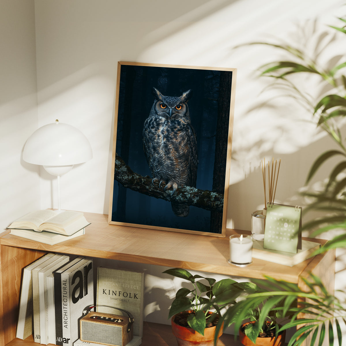 Great Horned Owl Night Portrait