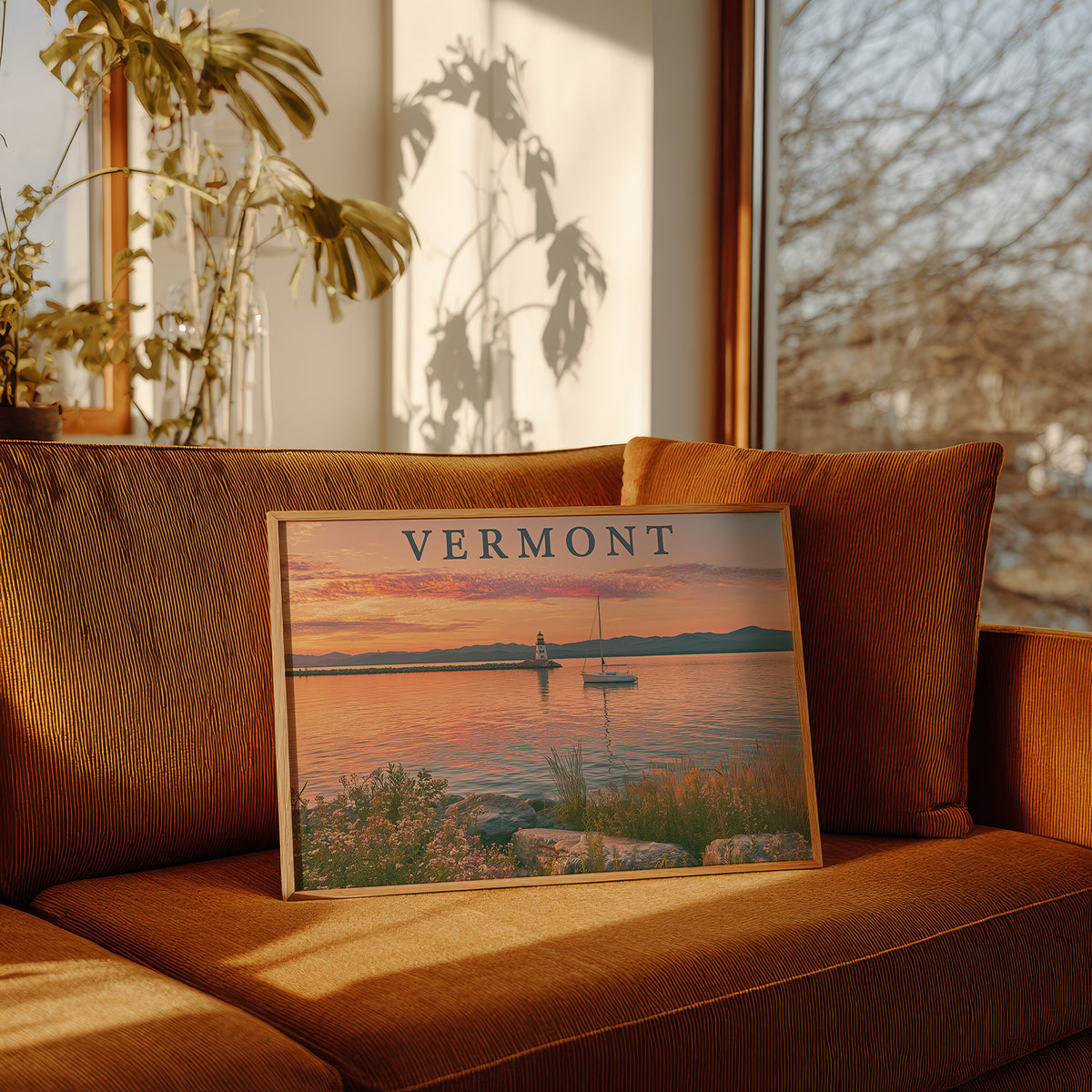 Vermont Lakeside Sunset Sail