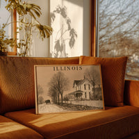 Illinois Homestead Autumn Road