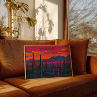 Arizona Saguaro Sunset Silhouettes