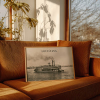Louisiana Steamboat Voyage Print