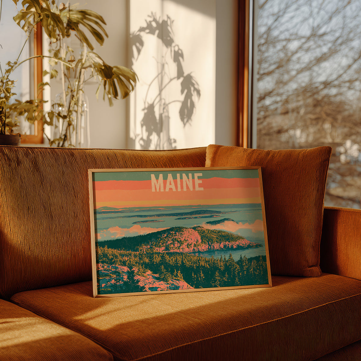 Maine Coastal Summit Sunset