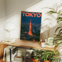 Tokyo Tower Twilight Skyline